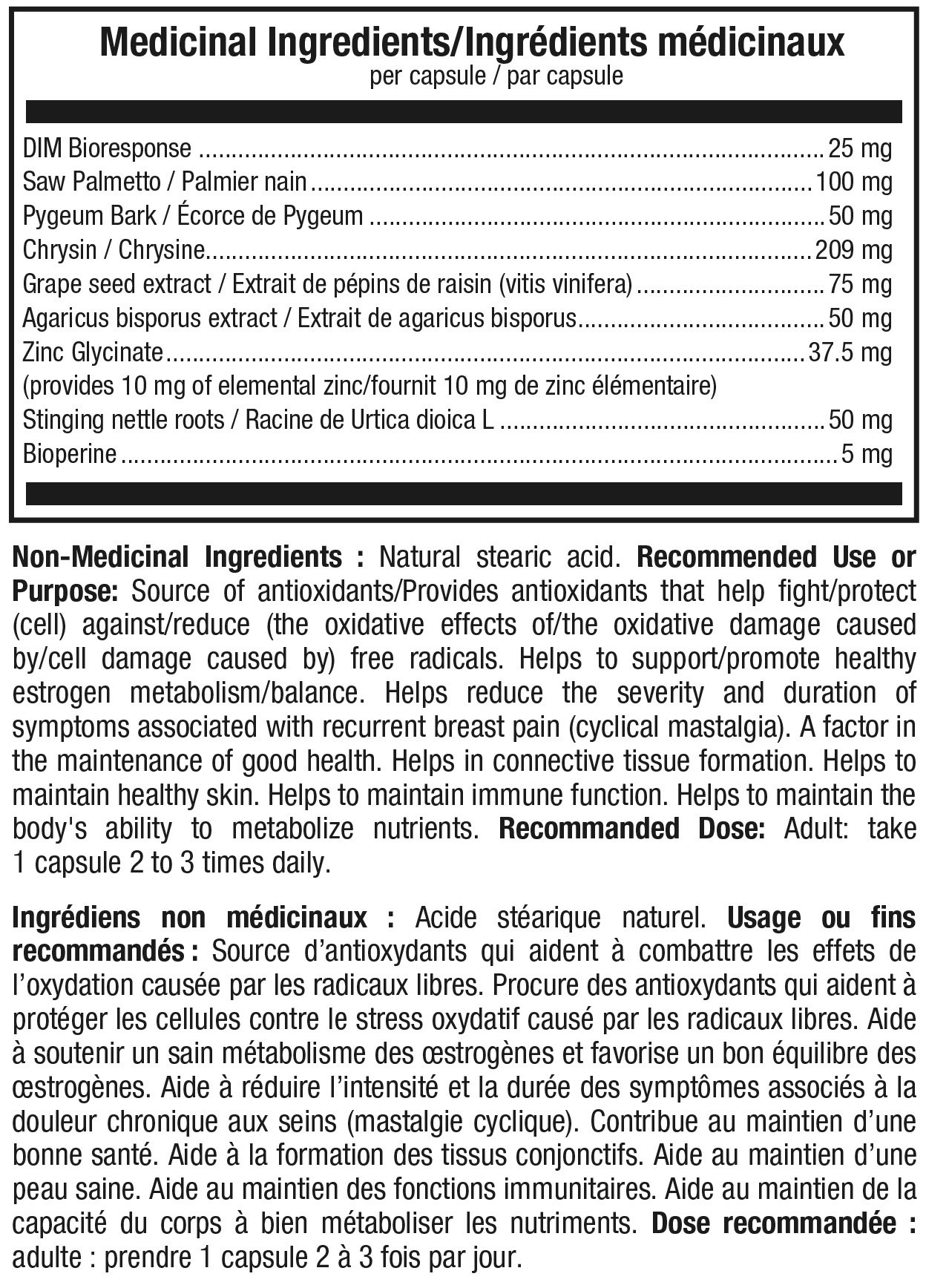 valeurs nutritionnelles