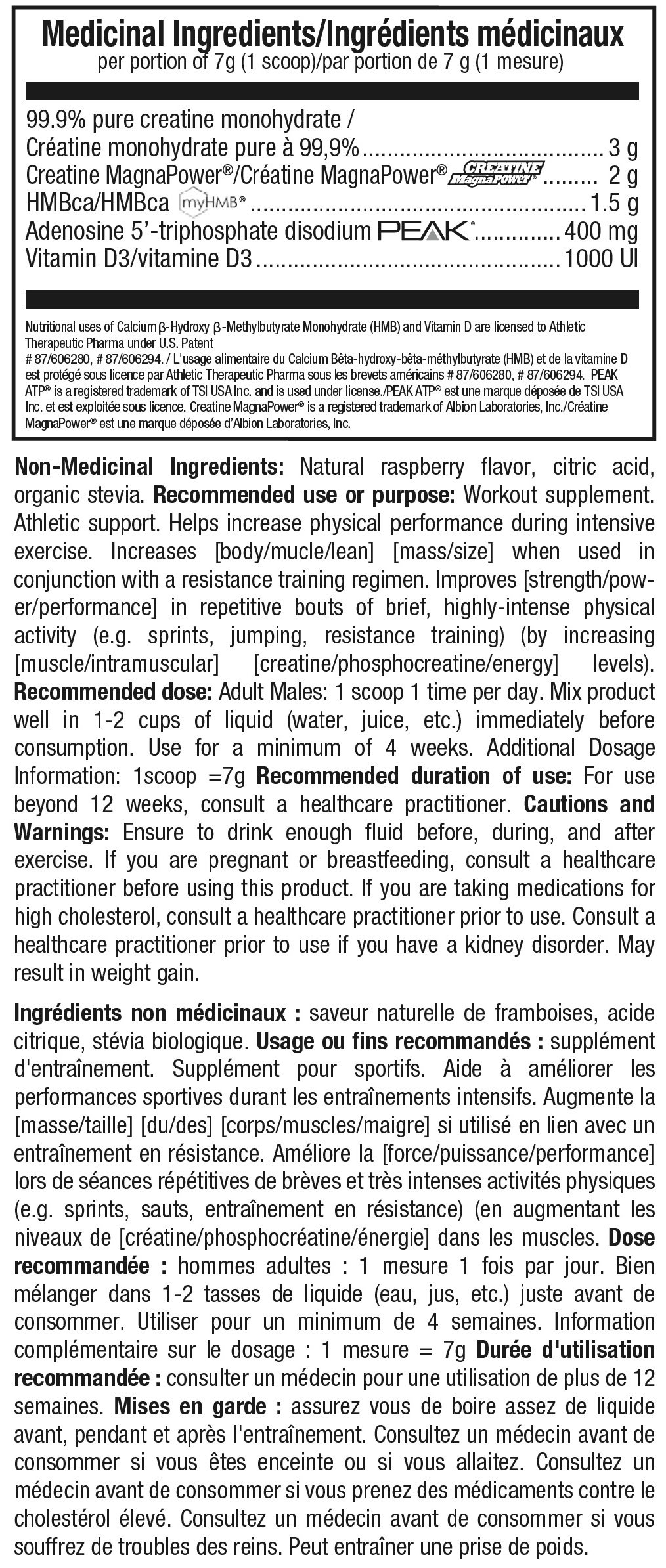 valeurs nutritionnelles