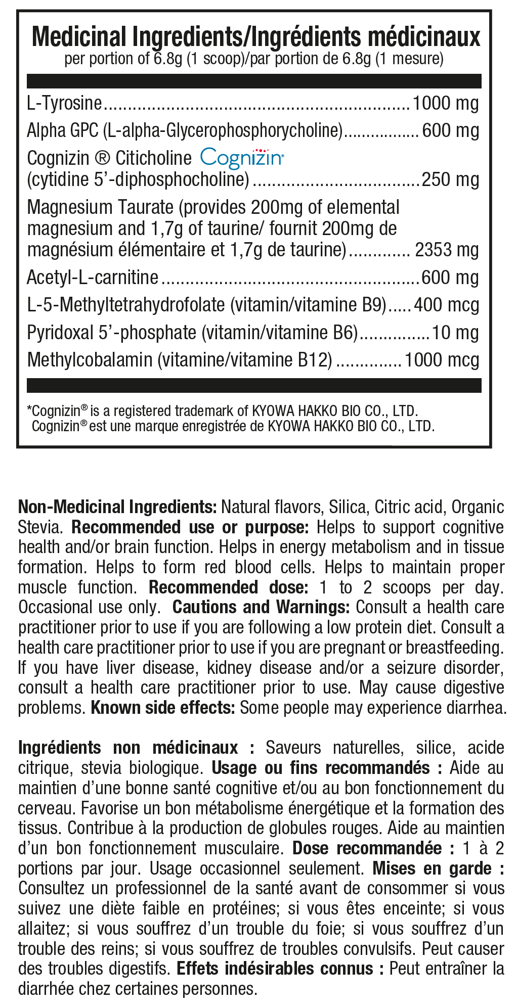 valeurs nutritionnelles