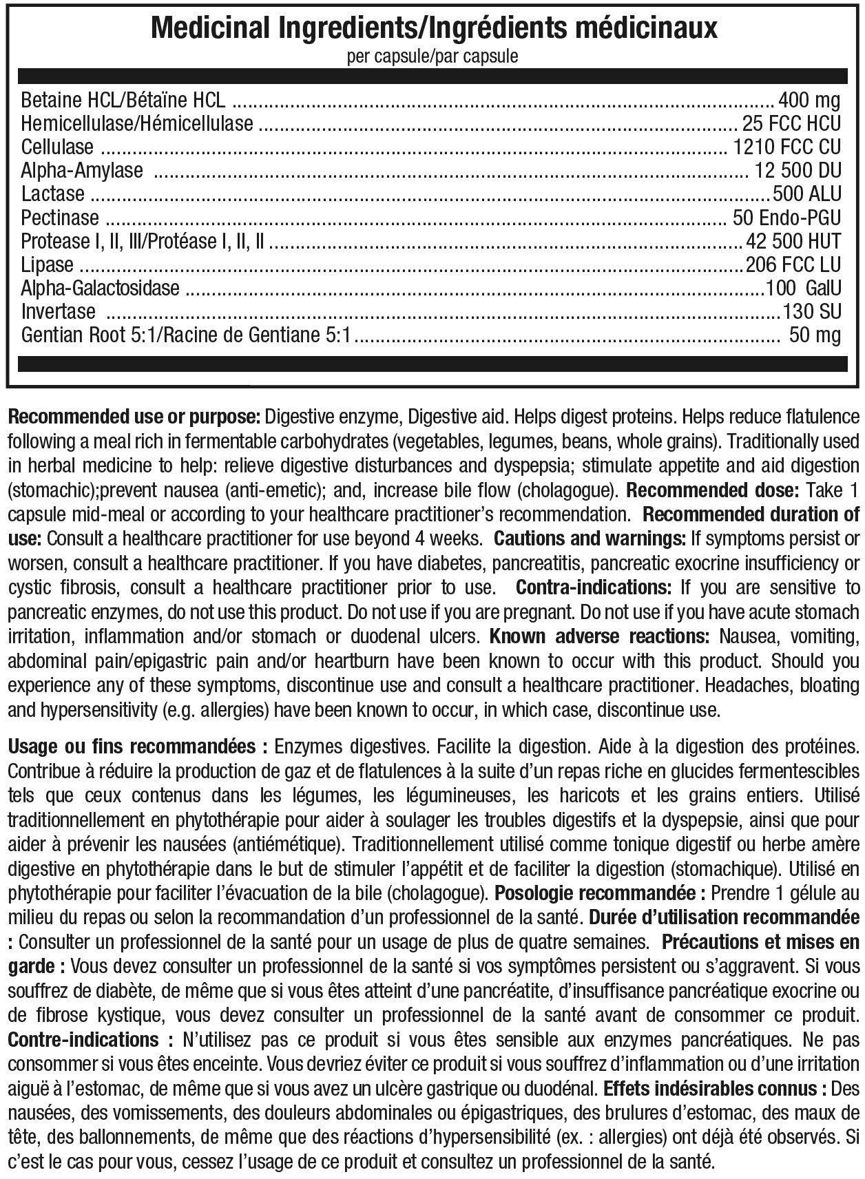 valeurs nutritionnelles