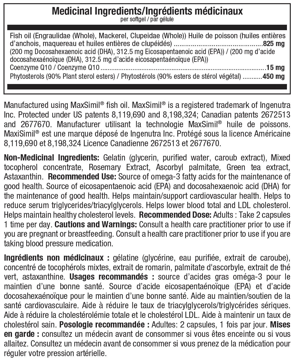 valeurs nutritionnelles